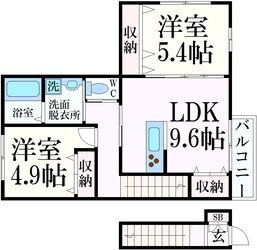 フレシール摩耶の物件間取画像